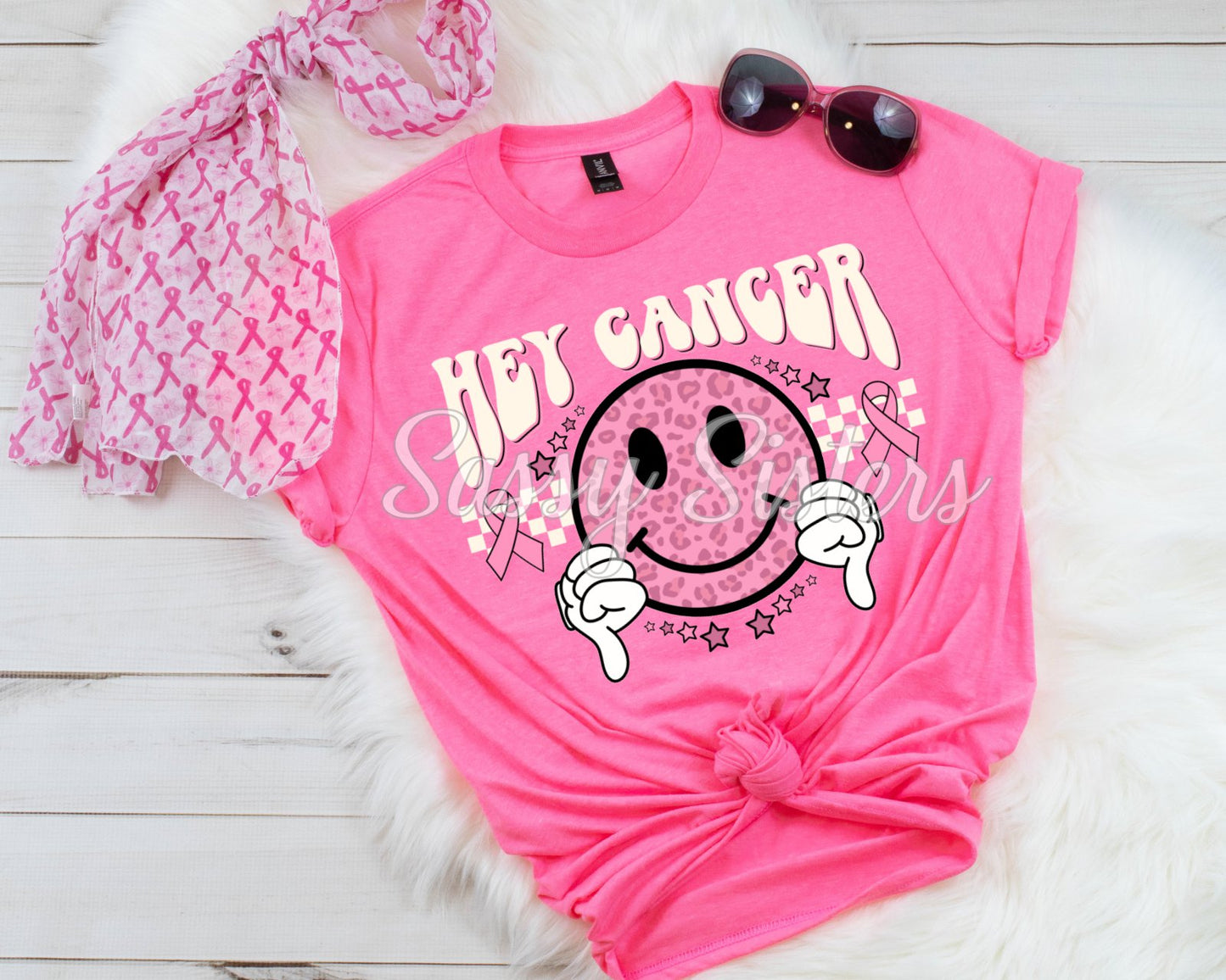 HEY CANCER THUMBS DOWN - TRANSFER