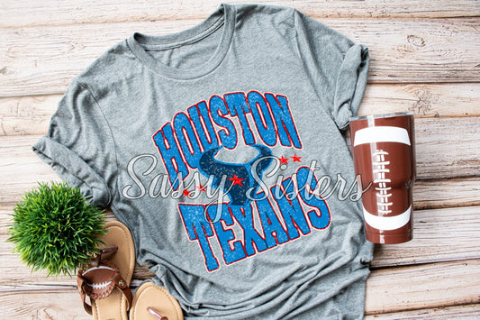 H*USTON TEX*NS DISTRESSED - TRANSFER