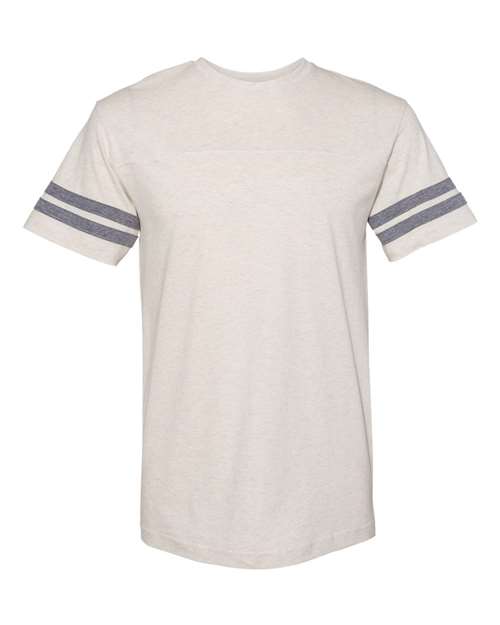 LAT - Football Fine Jersey Tee - Natural Heather/ Granite Heather