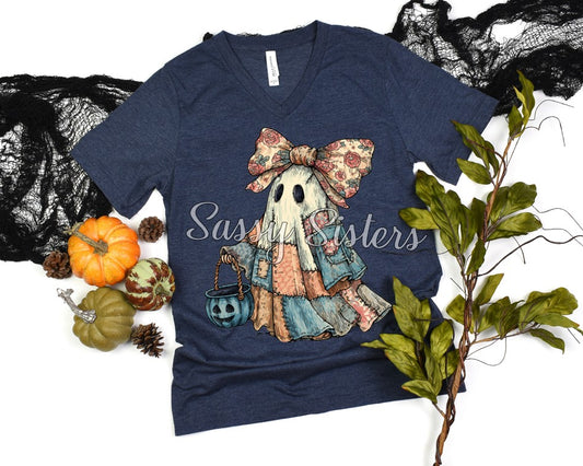 PATCHWORK FLORAL GHOST