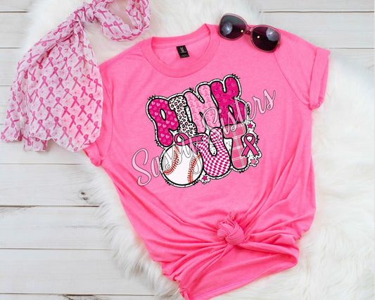 PINK OUT BASEBALL