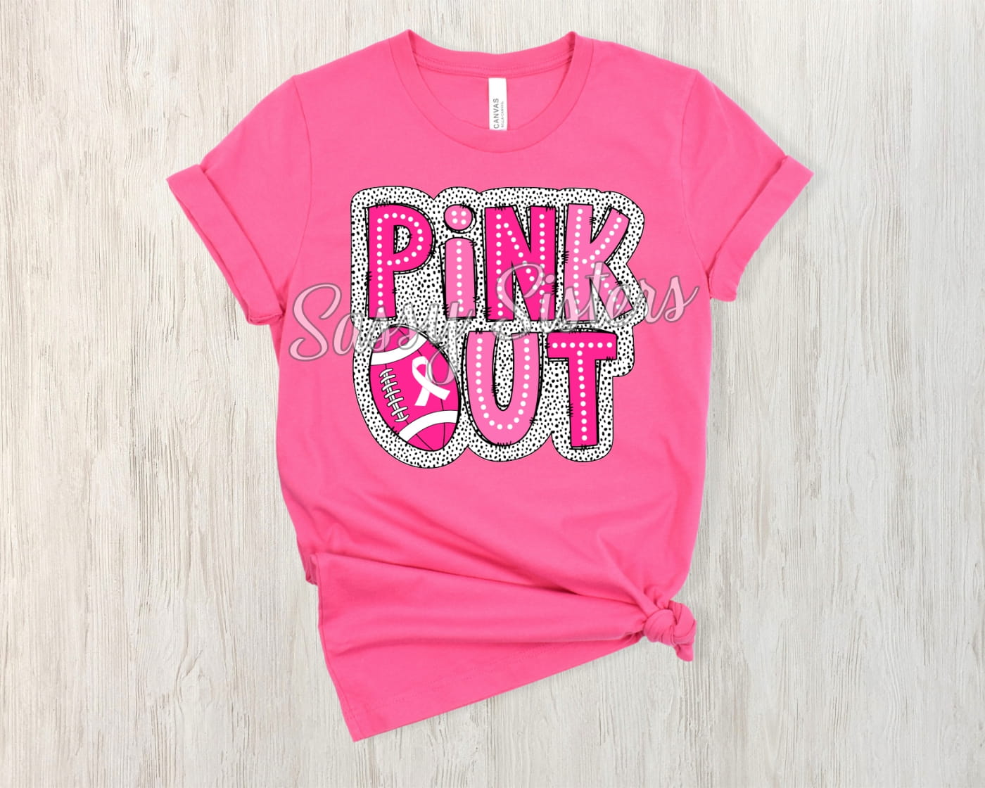 PINK OUT DALMATION SPOTS - TRANSFER