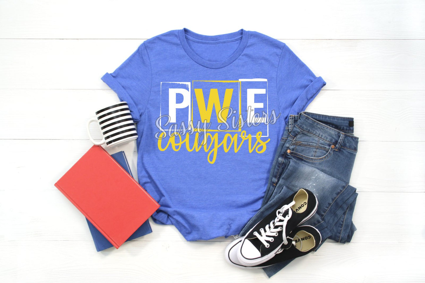 PWE COUGARS BOX FONT - TRANSFER