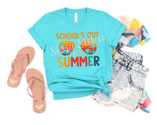 SCHOOL'S OUT FOR SUMMER - SUNGLASSES - TRANSFER