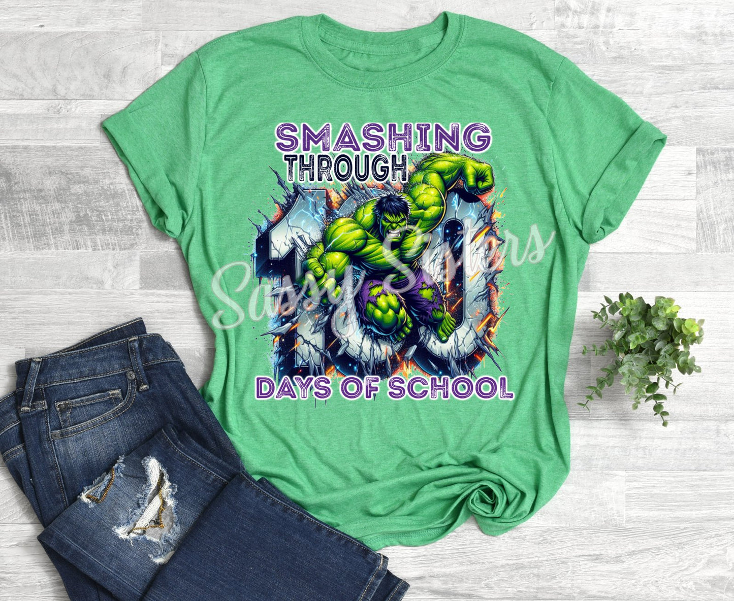 SMASHING THROUGH 100 DAYS OF SCHOOL - HULK - TRANSFER