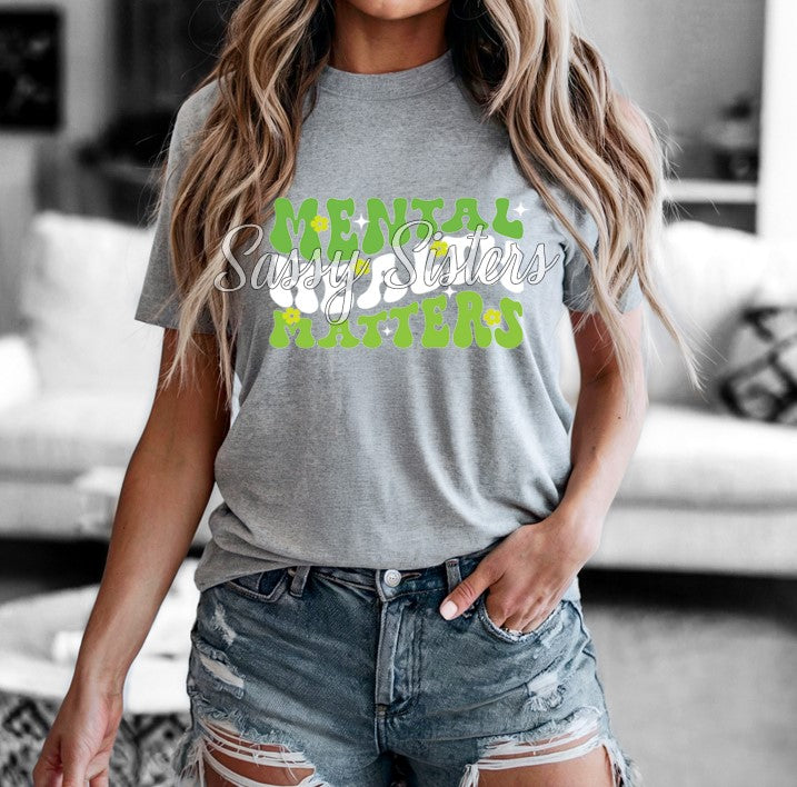 MENTAL HEALTH MATTERS RETRO WAVY