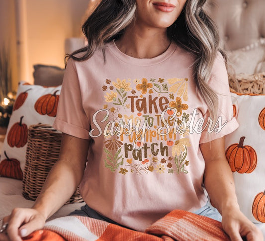 TAKE ME TO THE PUMPKIN PATCH RETRO FLORAL