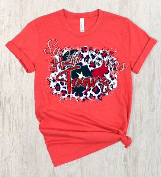 TEXANS LEOPARD SPLATTER - TRANSFER