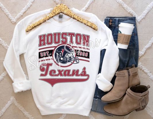 TEXANS VINTAGE ESTABLISHED 1999 - TRANSFER