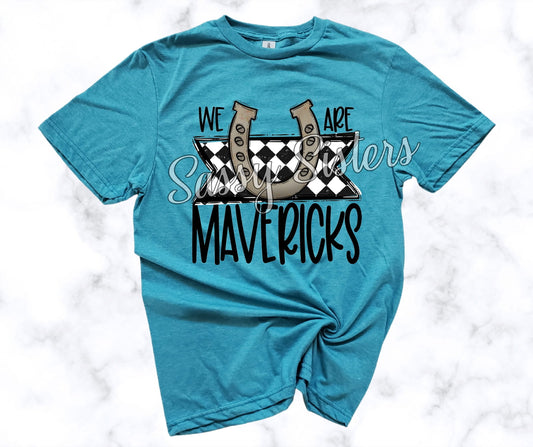 WE ARE MAVERICKS CHECKERED BANNER - TRANSFER