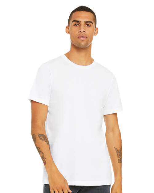 BELLA + CANVAS - Unisex Jersey Tee - SOLID WHITE BLEND