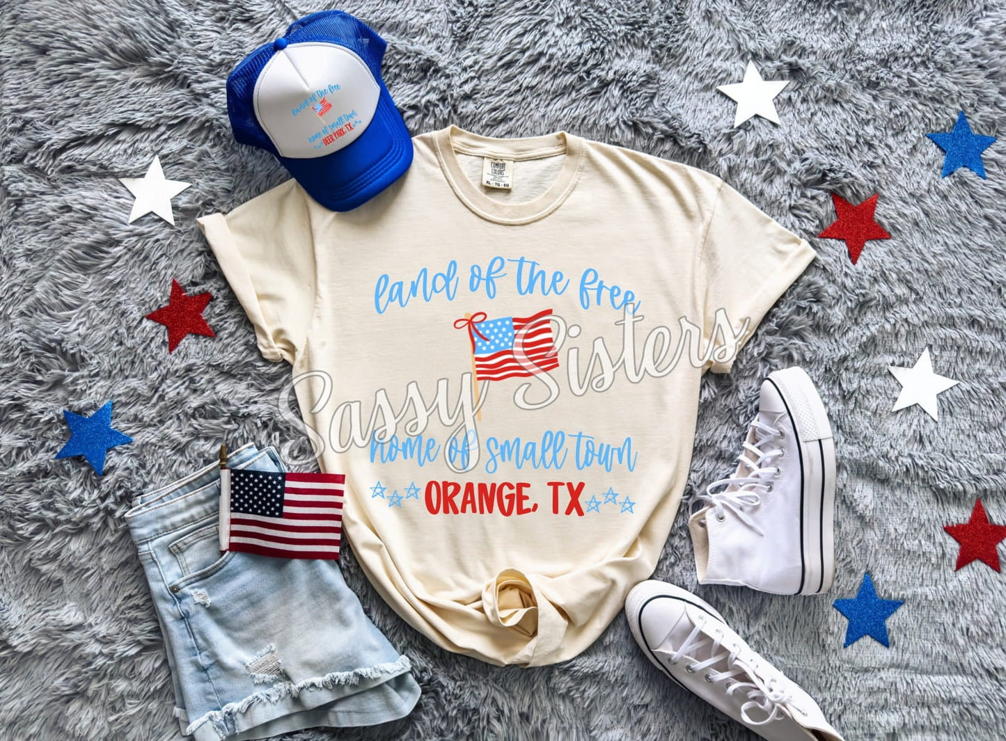 LAND OF THE FREE-ORANGE