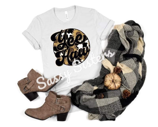 YEE HAW SUNFLOWER CIRCLE - TRANSFER