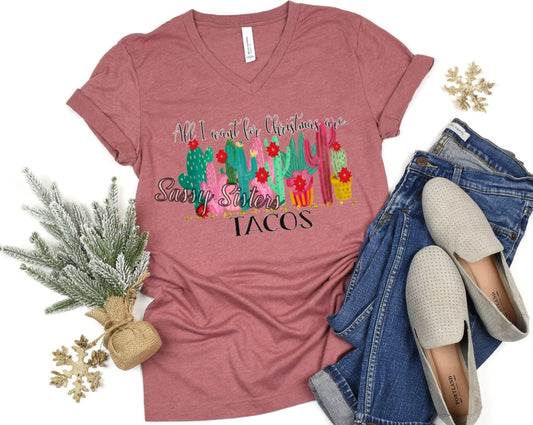 ALL I WANT FOR CHRISTMAS ARE TACOS - TRANSFER