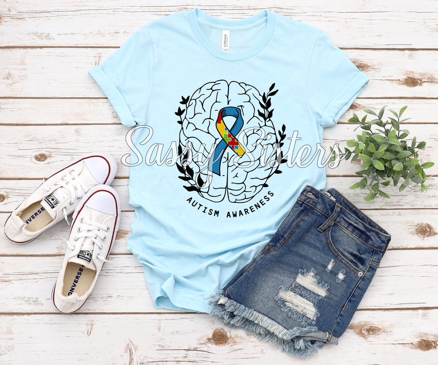 AUTISM AWARENESS BRAIN - TRANSFER