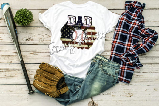 BASEBALL DAD FLAG - TRANSFER
