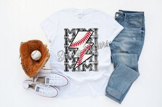 BASEBALL MIMI LIGHTNING BOLT