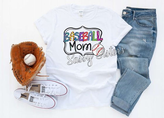 BASEBALL MOM COLORFUL