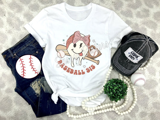 BASEBALL SIS SMILEY -  TRANSFER