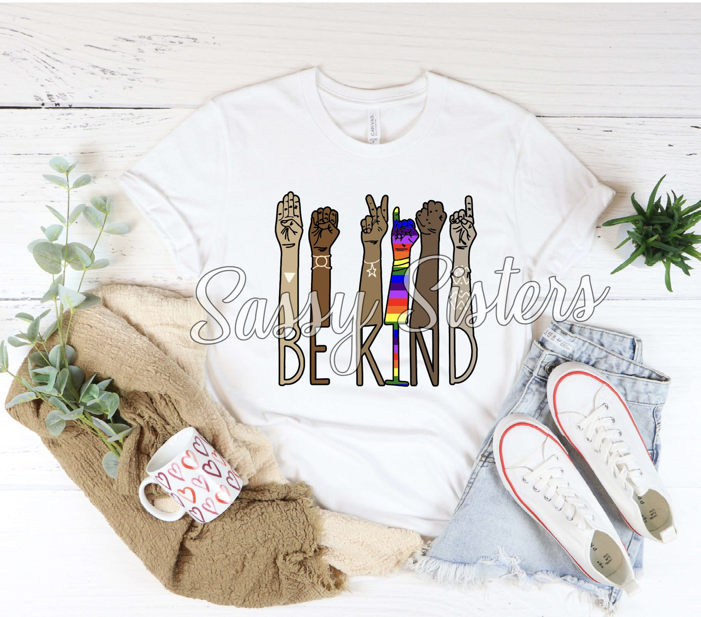 BE KIND SIGN LANGUAGE - PRIDE - TRANSFER