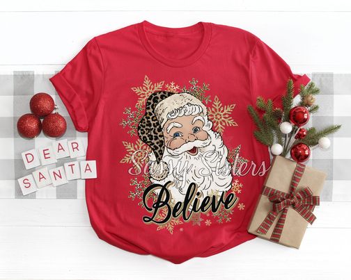 BELIEVE SANTA CHEETAH GOLD