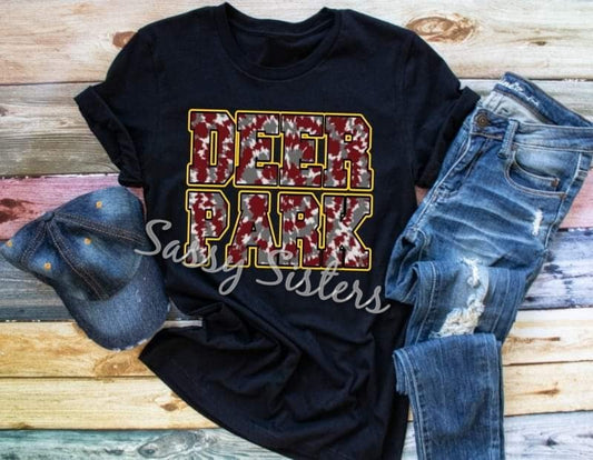 DP MAROON AND GRAY TYE DYE - TRANSFER