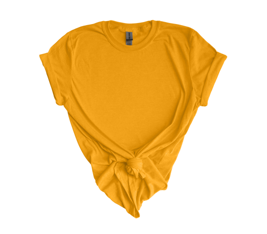 ADULT GILDAN GOLD-SHORT SLEEVE T-SHIRT