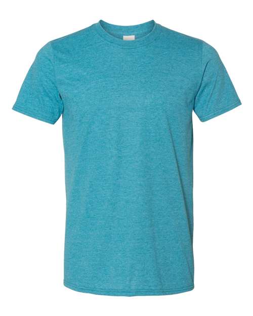 ADULT GILDAN HEATHER GALAPAGOS BLUE -SHORT SLEEVE T-SHIRT