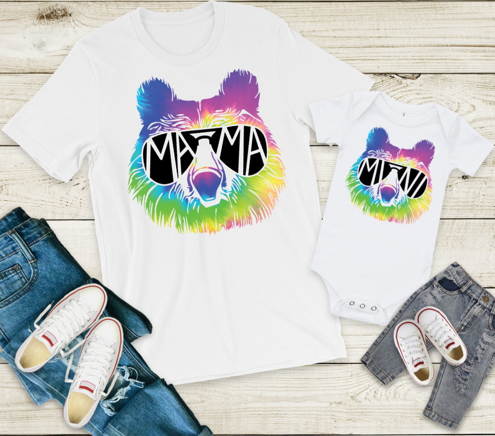 MAMMA & MINI BEAR TYE DIE - TRANSFER