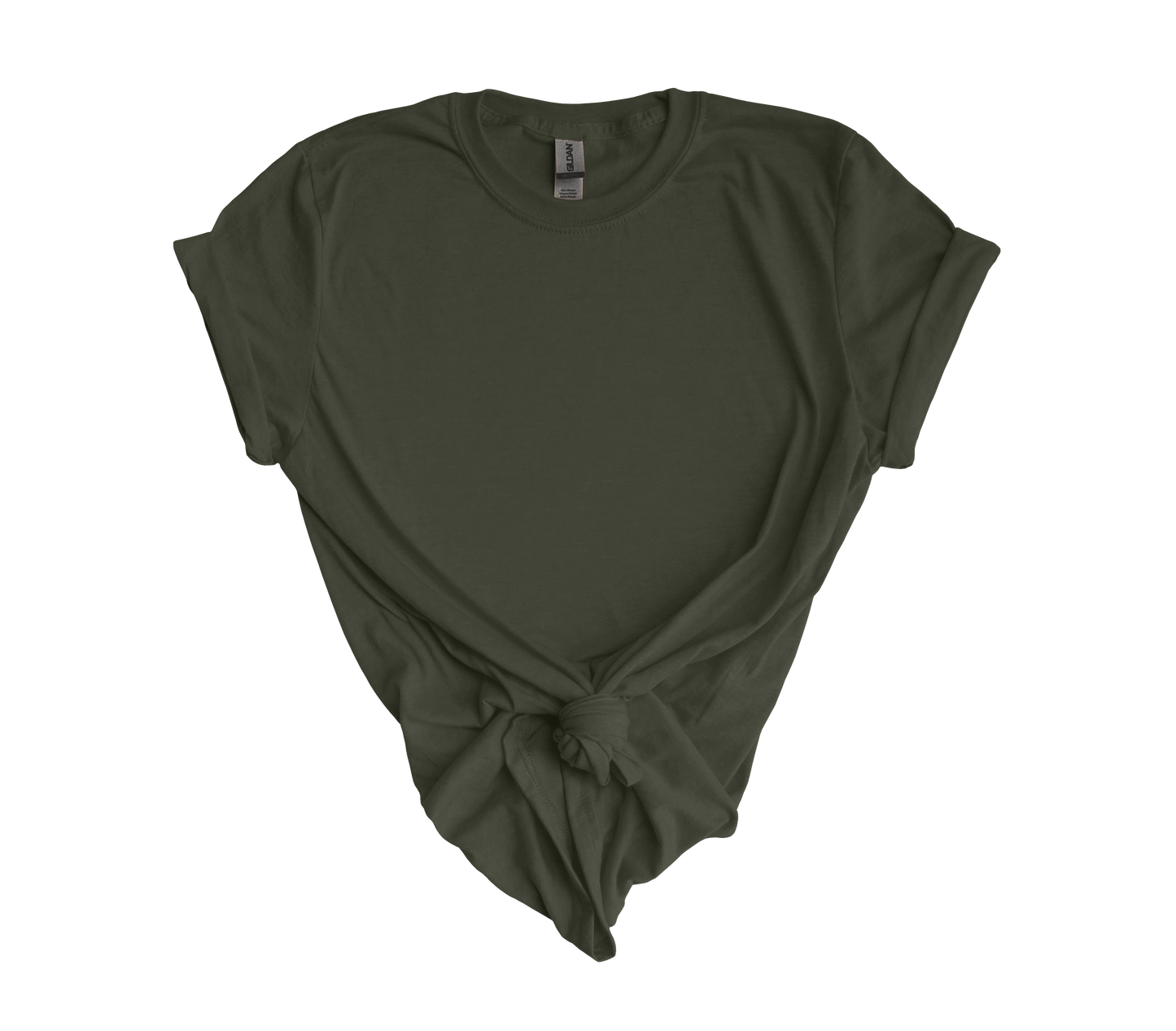 ADULT GILDAN MILITARY GREEN -SHORT SLEEVE T-SHIRT