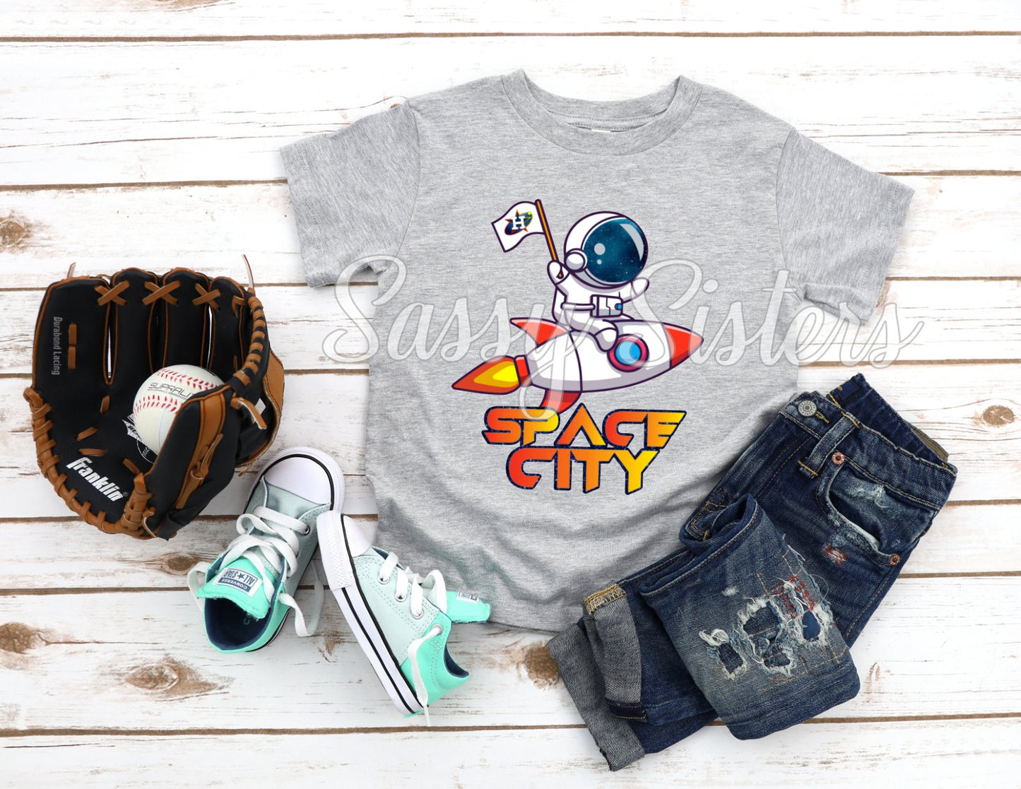 ASTRONAUT WITH SHUTTLE - TRANSFER