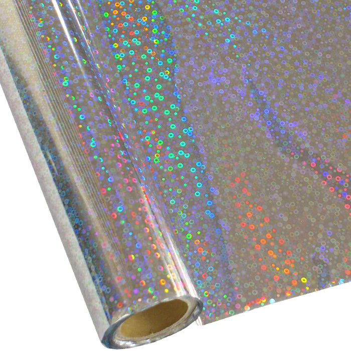 SILVER SEQUIN HEAT TRANSFER VINYL/FOIL